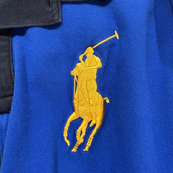 Polo Ralph Lauren 3XB Colorblock Polo Shirt – Big Pony Crest Patch Multi Color R - Picture 4 of 7